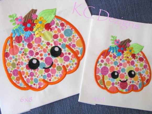 Review: Pumpkin with Pretty Flowers Applique