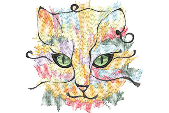 Reviewing Abstract Cat Portrait for Etsy Shops