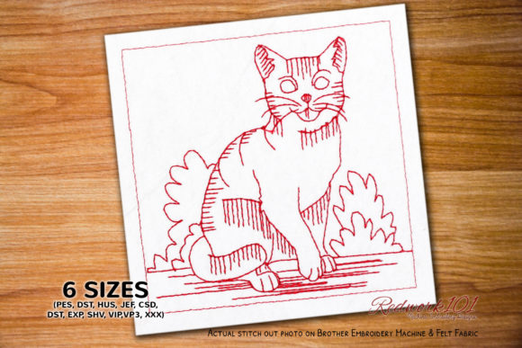 Reviewing Cute Happy Kitten Redwork for Boutique Sweatshirts