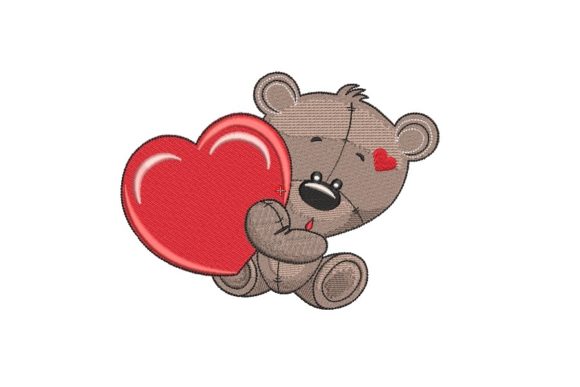 Teddy Bear with Heart: A Holiday Embroidery Review